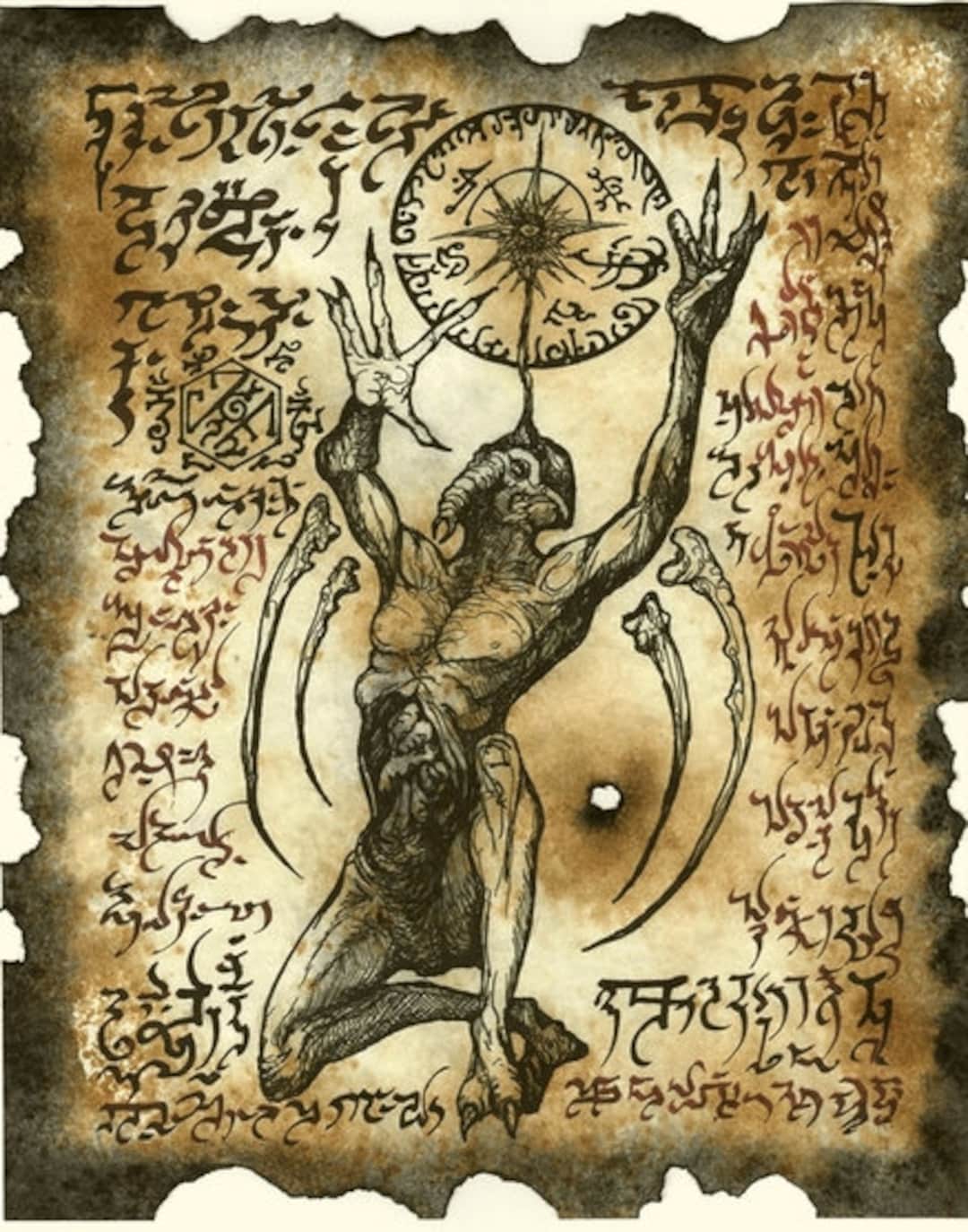 NYARLATHOTEP AVATAR Necronomicon Page Cthulhu Larp - Etsy NYARLATHOTEP AVATAR Necronomicon Page Cthulhu Larp - Etsy