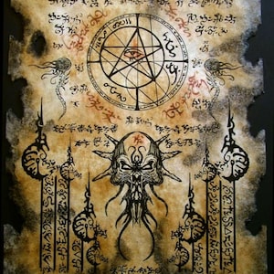 THE ELDER SIGN cthulhu larp Necronomicon Fragment occult magick