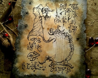MUSIC of AZATHOTH monster Necronomicon prop occult demon magick dark horror ttrpg