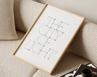 Paris Moderne Schwarz Weiß Benutzerdefinierte Typografie Wandkunst