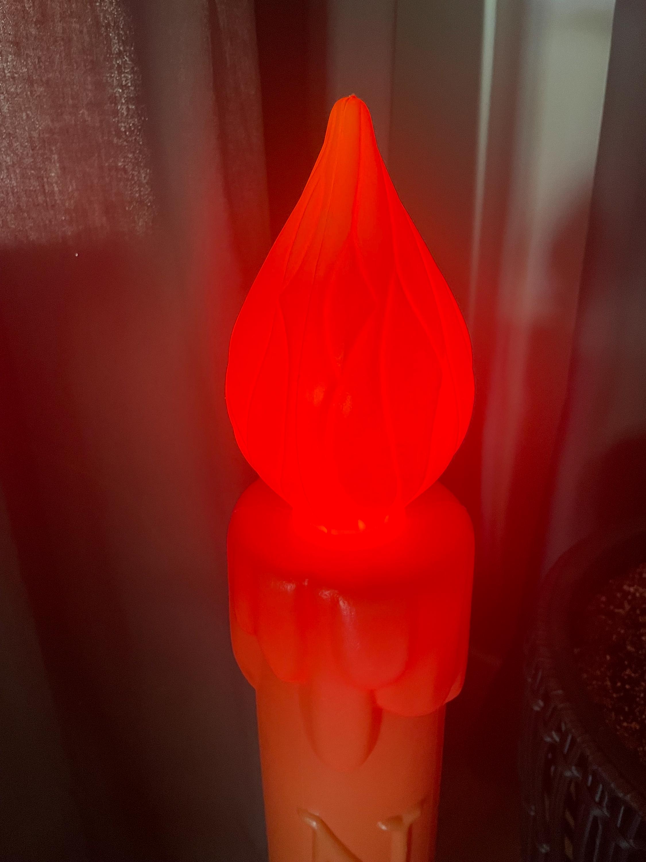 Vintage Noel Blow Mold Candle - Illuminated Holiday Decoration