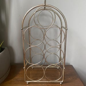 MCM 7-bottle Wine Rack - Vintage Table Top Wine Rack With Handle - Etsy