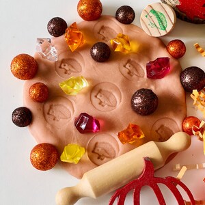 fall sensory bin play dough kit for kids