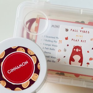 cinnamon scented play dough kit for loose parts play