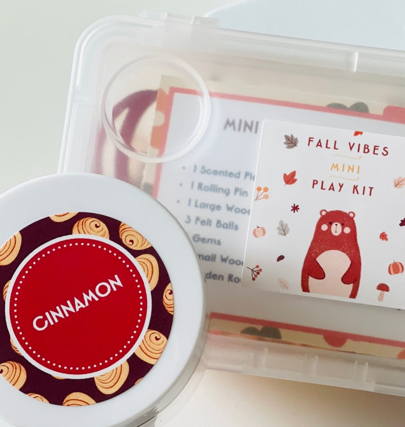 cinnamon scented play dough kit for loose parts play