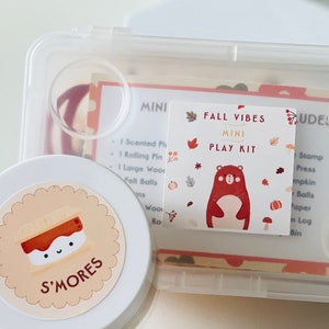 s'mores scented play dough for fall sensory bins