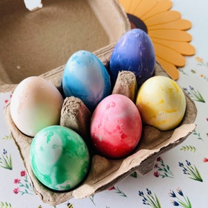 6 sidewalk chalk eggs for kids