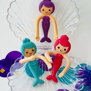 three mermaids from kids playdough kit