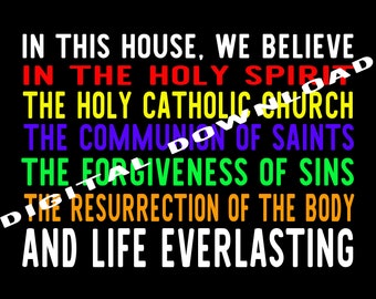 Apostles Creed Yard Sign or Poster