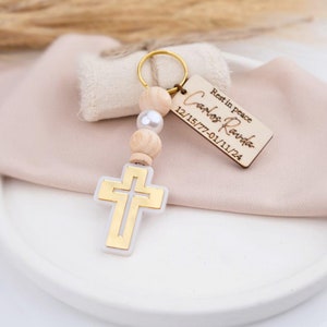 Personalized Funeral Keepsakes – Sympathy Keychains for Guests, Memorial Favors, Religious Celebration of Life Gifts, Bulk Options