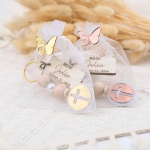 Regalos para invitados de primera comunión, regalos de bautizo, recuerdos de bautismo, regalos de dedicación, regalos de invitados con cruz personalizados al por mayor