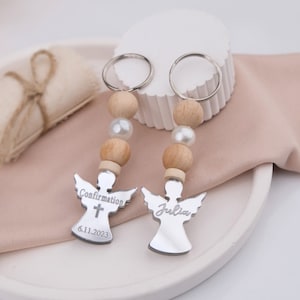 Custom Baptism Keychains for Guests, Personalized Cross Favor for Girl Baptism, Baby Boy Religious Party Keepsake, Christening Souvenirs