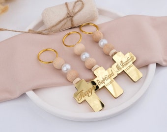 Unique Baptism Favors for Guests Personalized, Custom First Communion Favors, Bautizo Recuerdos, Christening Boy & Girl Favor, Baptism Cross