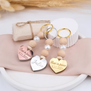 Personalized Funeral Favors, Celebration of Life Favor, Bulk Memorial Favor Personalized Keychain, Favor de Funeral Personalizado