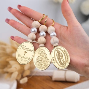 Recuerdos de bautismo personalizados para invitados, llaveros con cruz de bautismo personalizados, recuerdos personalizados para bautizo, recuerdo de bautismo único