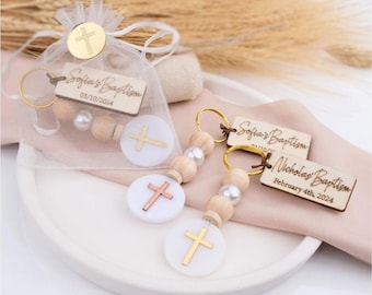 Elegant Baby Shower Keychains - Personalized Gifts for Guests - Gender Reveal Favors - Baby Girl Keepsakes - 1st Birthday Favors