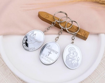 Catholic Wedding Cross Keychain Favors | Religious Church Wedding Gift Keepsakes | Personalized Thank You Favors| Bulk Wedding Recuerdos