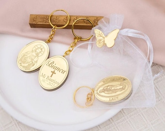Baby Shower Guest Gifts, Personalized Keychains, Elegant Favors for Gender Reveal, Baby Girl Keepsakes, 1st Birthday Party Ideas