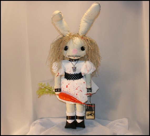 creepy bunny doll