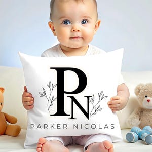 Personalisiertes Namenskissen: Kinderzimmer Dekor, individuelles Dekokissen