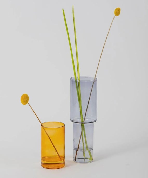 Stacking Glass Vase Two Tone