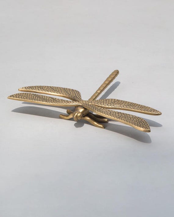 Dragonfly Brass Paper Weight, Dragonfly Wall Hanging, Home Decor