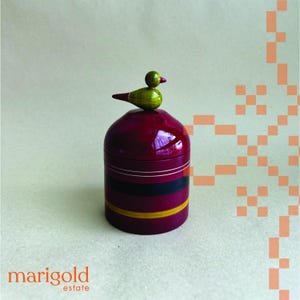 Wooden Bird Trinket Box