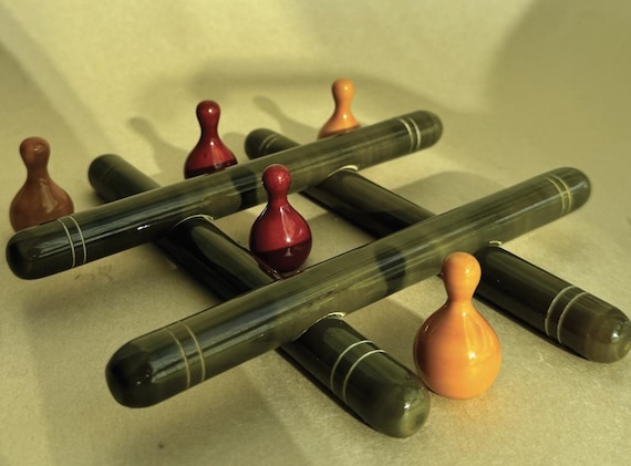 Wooden tic tac toe