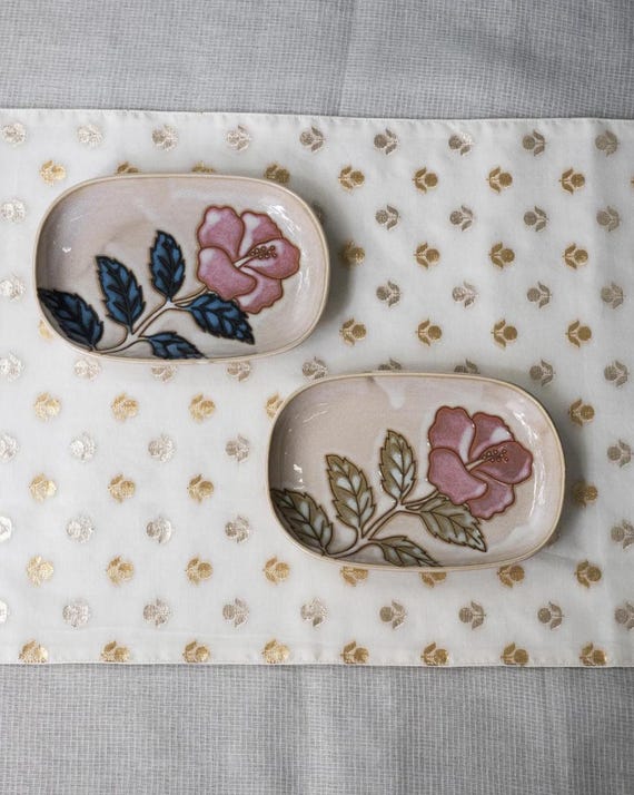 Ceramic Floral Plater