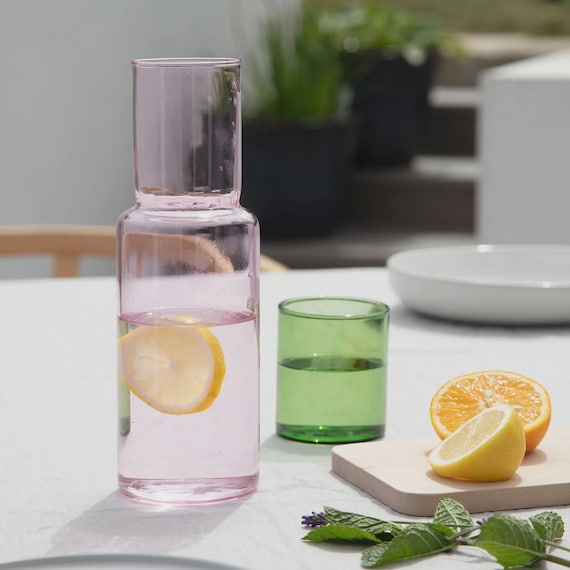 Stacking Glass Carafe Two Tone