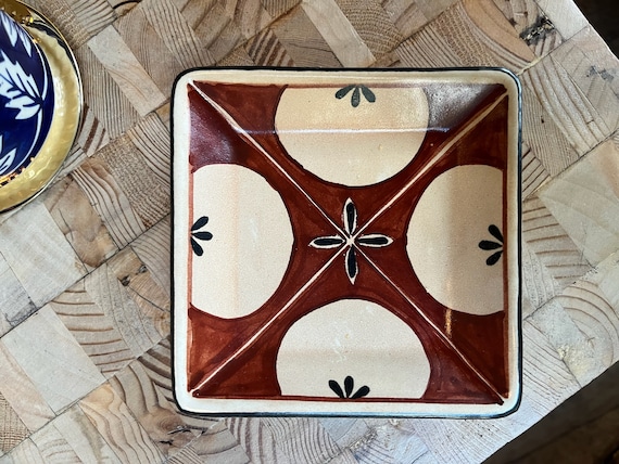 Hand Painted Ceramic Trinket Dish: Ring & Jewelry Holder