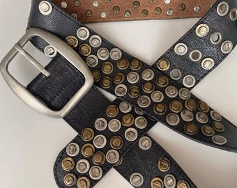 スタッズ付き宝石付きロカビリーモーターサイクルベルト - Etsy 日本