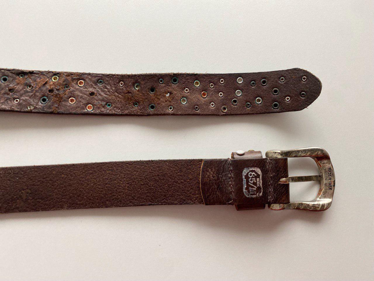Legend Vintage 70s 80s Western Brown Studded Leather Belt  display picture 3