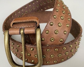 Brown Studded Leather Belt, Liebeskind Berlin, 00s / Y2k  display picture 3