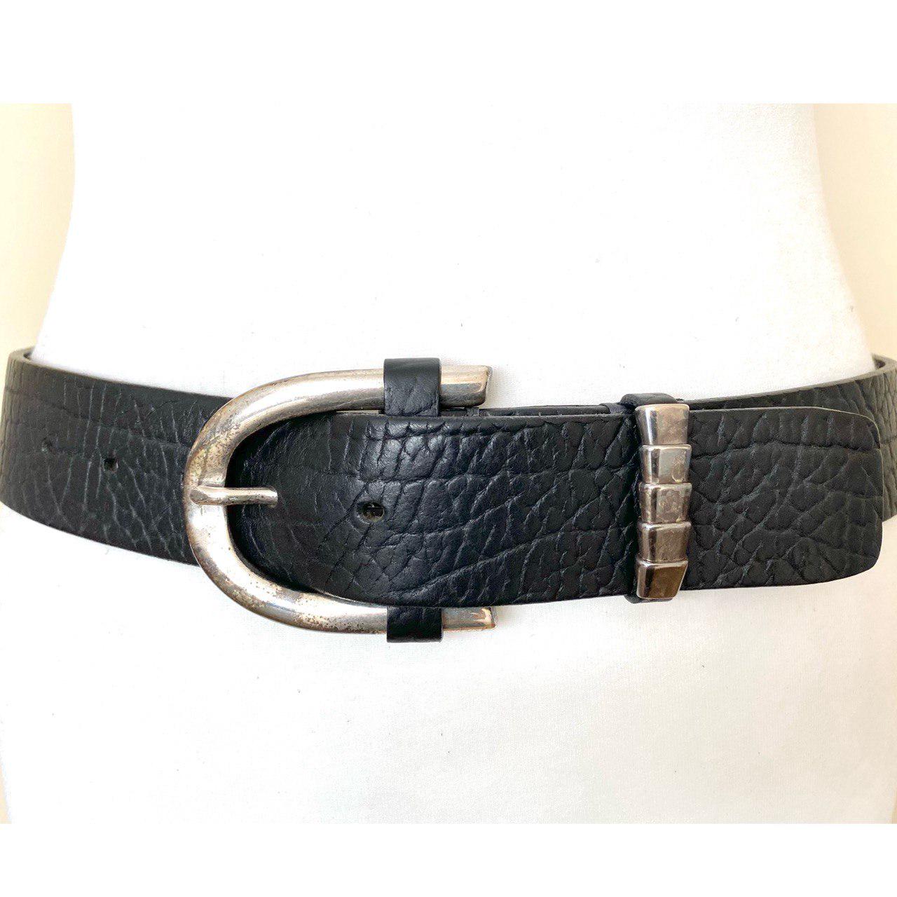 Vintage Premium Quality POST & Co Italy Made Black Leather 