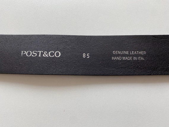 Vintage Premium Quality POST & Co Italy Made Black Leather  display picture 2
