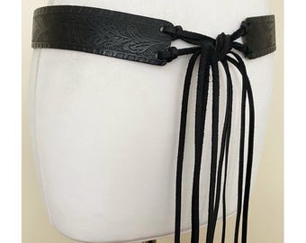 Braided Leather Belt Fringed Tie Amazon.com: CHIC DIARY Women main image 2
