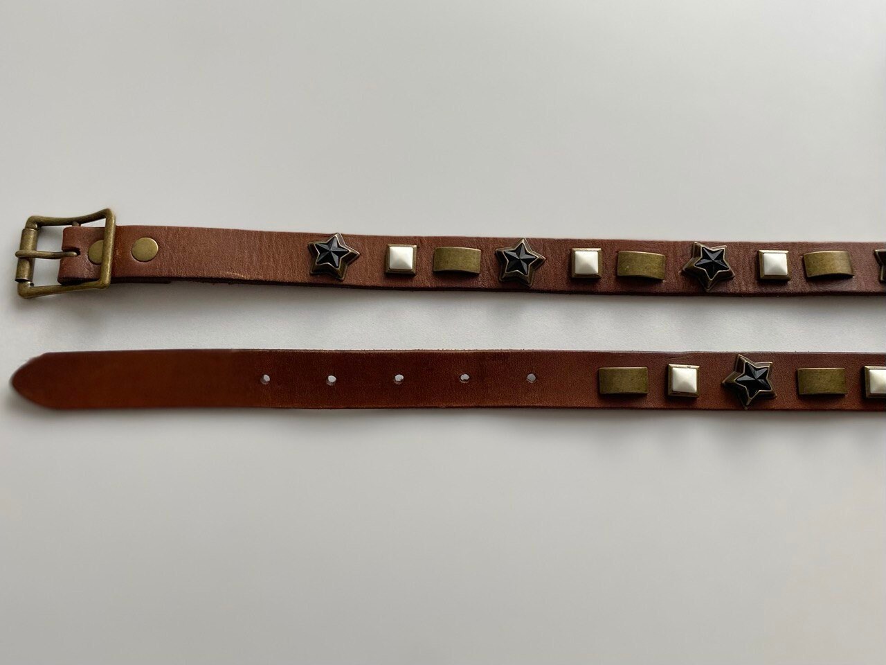 Liebeskind Berlin Leather Studded Skinny Belt Liebeskind Berlin Studded Belt - Etsy main image 3