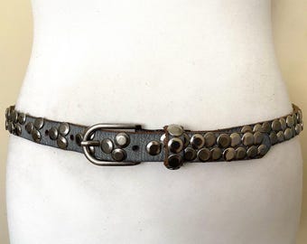 Fossil Womens Cream Leather Western Hippie Bohemian Studded  display picture 1