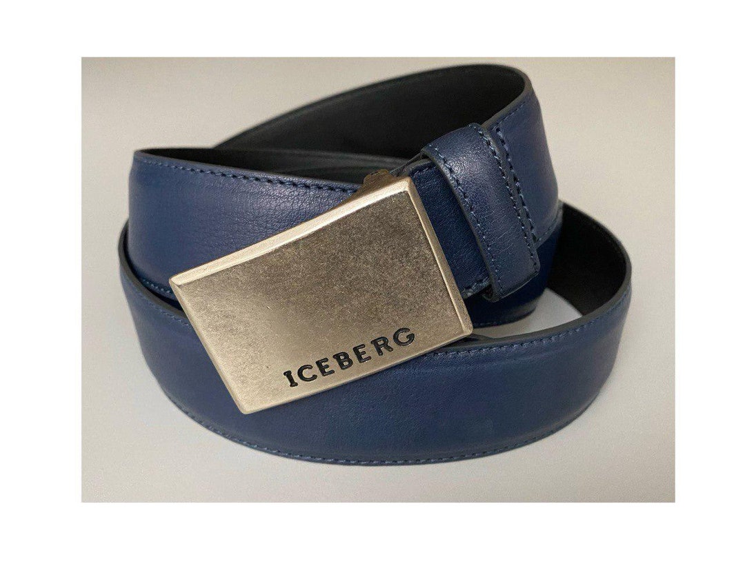 Vintage 90s ICEBERG Italy Made Leather Belt Excelent Vintage