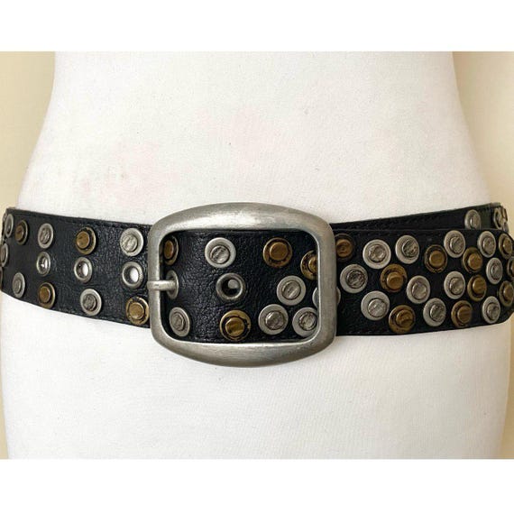 Vintage Heavy Rare SADDLER Western Cowboy Leather Belt 