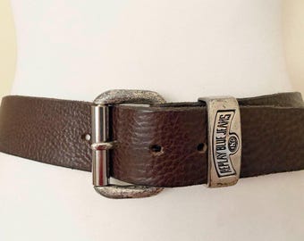 Replay Leather Statement Belt  Italy Western Silver Buckle Size 31/32 Vintage Replay Belts for Women on Sale up to 90% Off: Poshmark main image 2