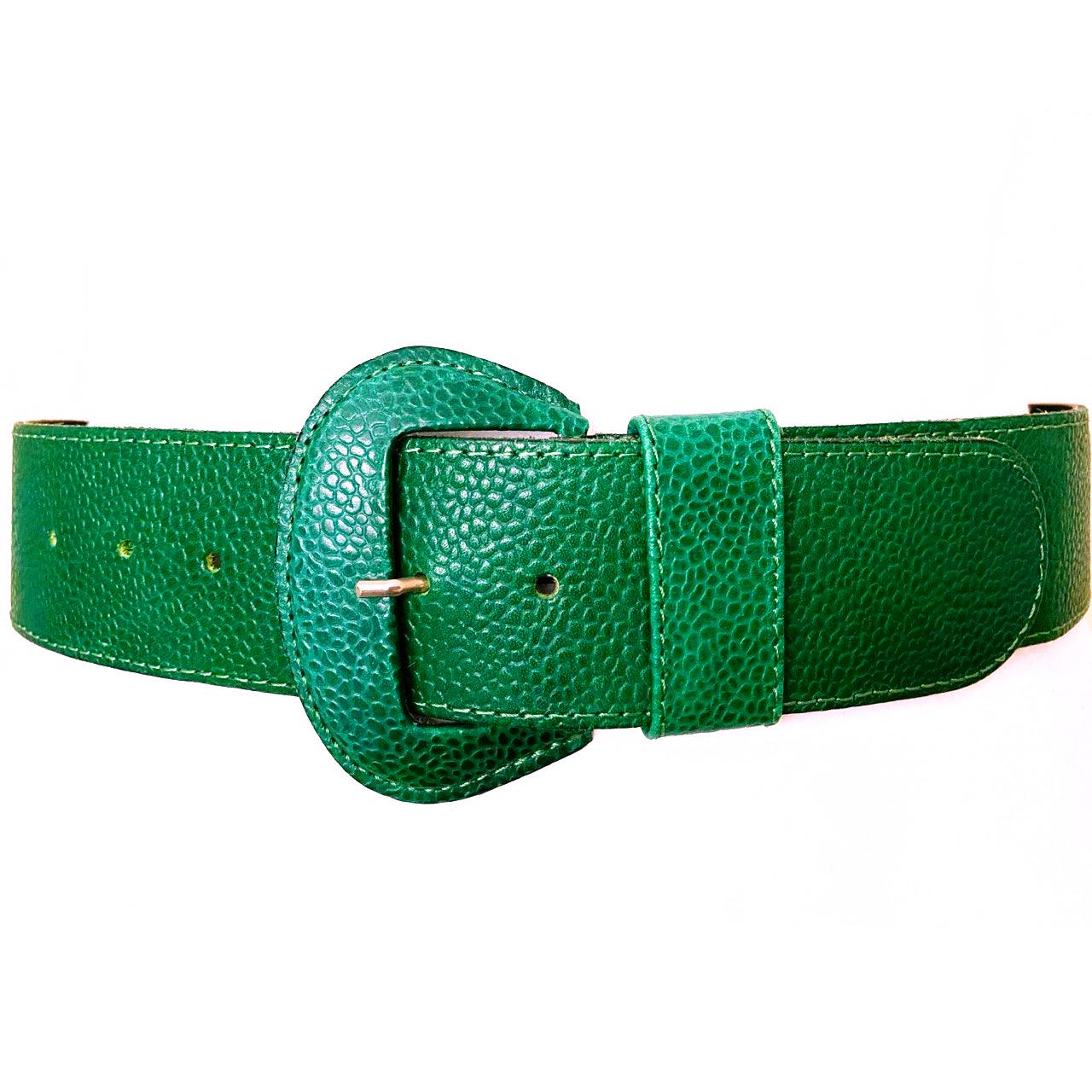 Vintage Waist Emerald Non Leather Belt, 25,6-33,5