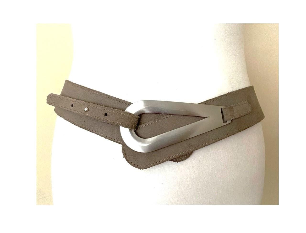 Ceinture En Cuir Vintage Authentique GERRY WEBER - Taille 78/88 - Vert - Occasion
