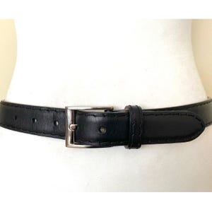 Vintage BALLY Black Waist Leather Belt, 33,5-37,4 display picture 3