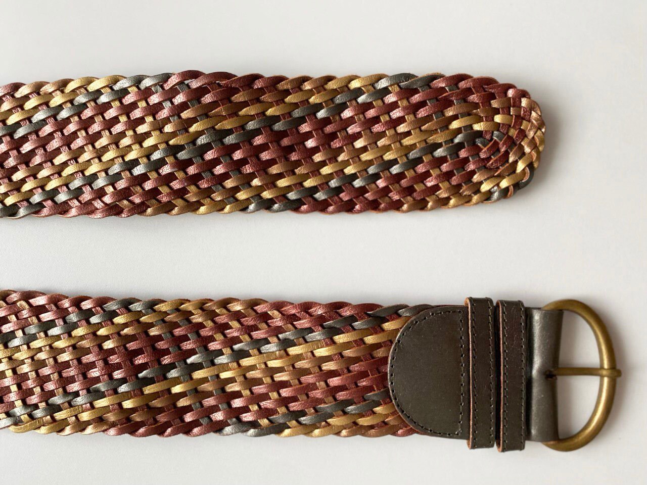 Vintage BANDOLERA Wide Braided Leather Belt, L XL Size - Etsy