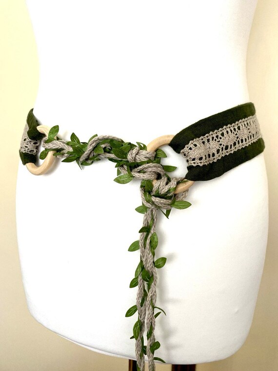 All Size Linen Wedding Festival Belt Linen Lace Celtic  display picture 3