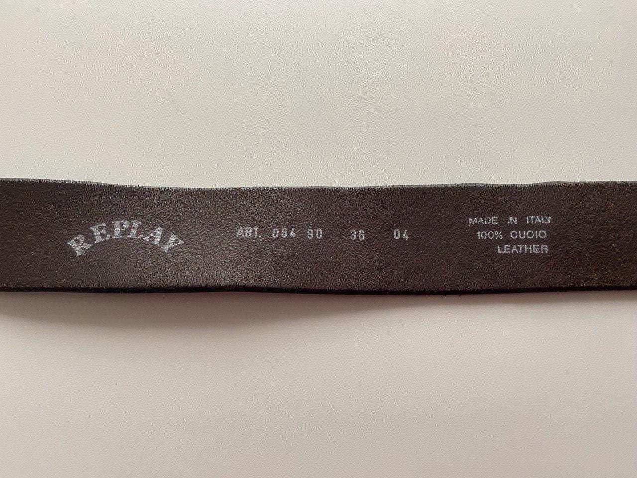 Genuine 100% Leather Belt, Made in Italy Men main image 2