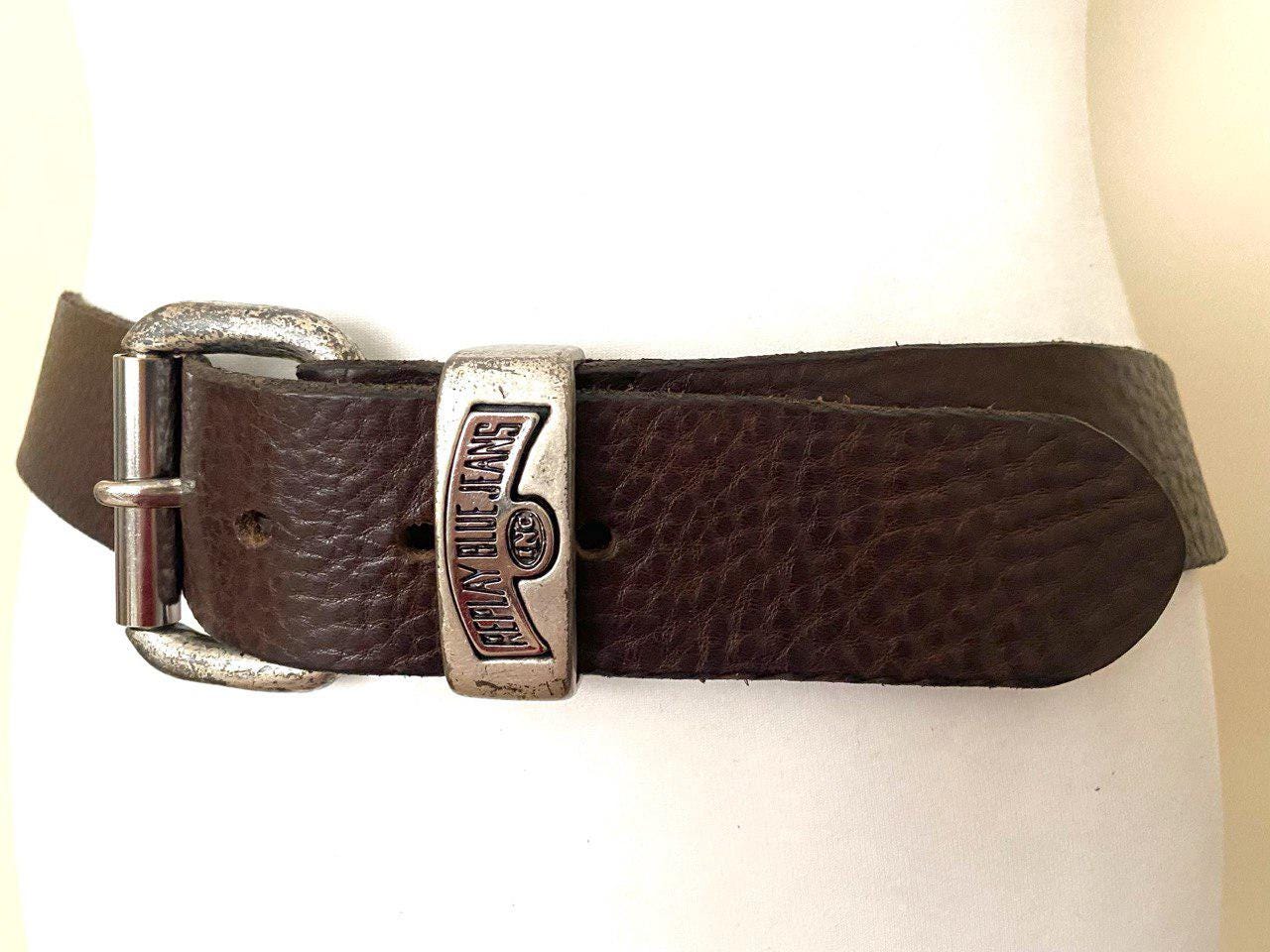 Vintage Italy Made Pebbled Leather Belt REPLAY Mens Vintage 
