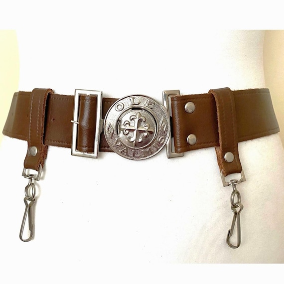 Ceinture en cuir véritable - MARQUE - XF001 - Largeur 120 CM - Boucle